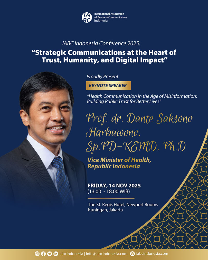 IABC Conference 2025 Keynote Speaker Dante Saksono IABC Conference 2025 Keynote Speaker Dante Saksono