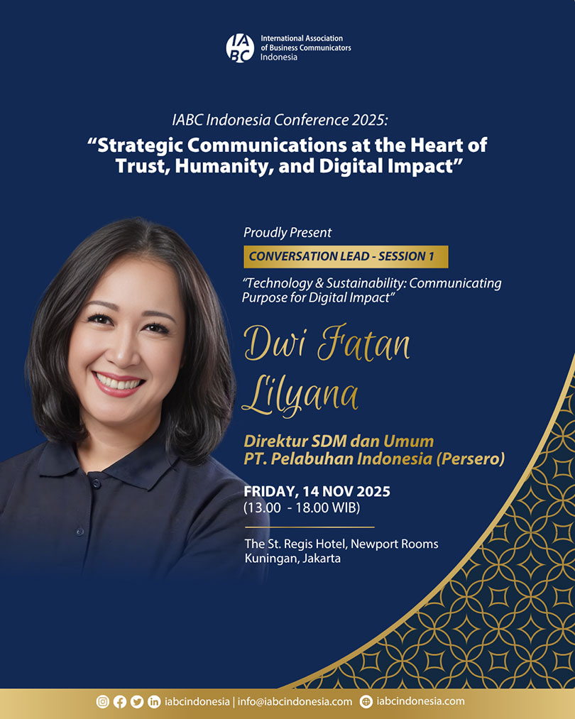 IABC Conference 2025 Moderator Dwi Fatan Lilyana IABC Conference 2025 Moderator Dwi Fatan Lilyana