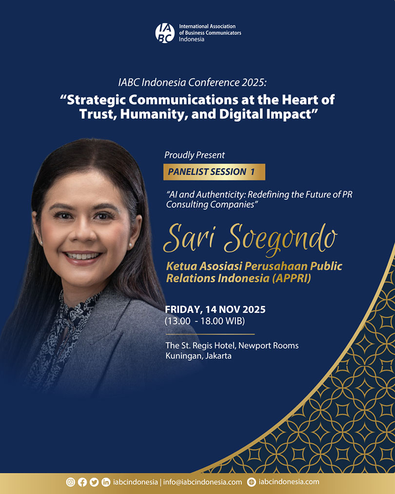 IABC Conference 2025 Panelist Sari Soegondo IABC Conference 2025 Panelist Sari Soegondo